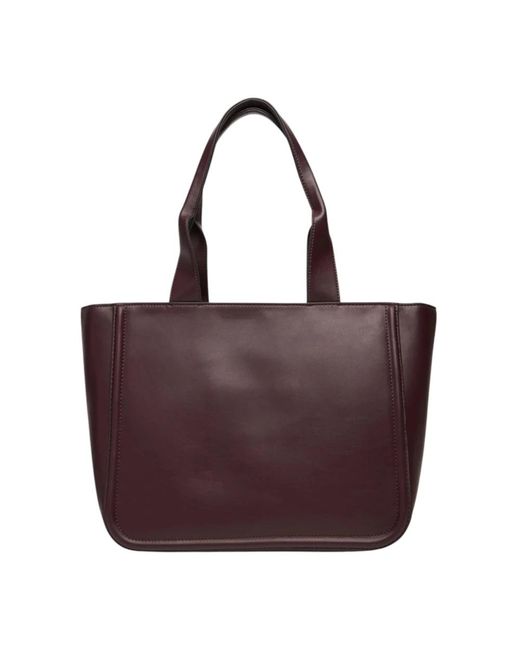 Calvin Klein Red Erhöhte Ck Medium Tote Tasche