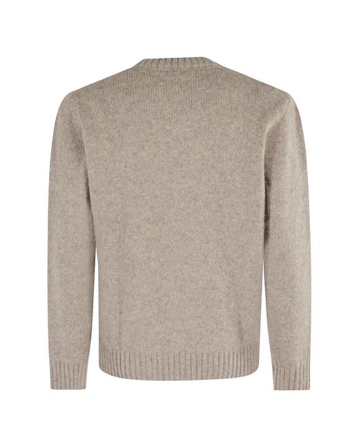 Eleventy Gray Round-Neck Knitwear for men