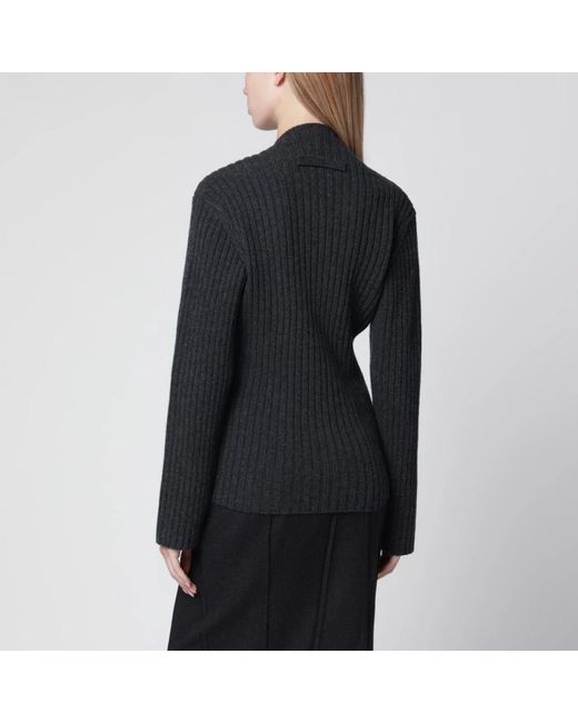 Victoria Beckham Black Round-Neck Knitwear