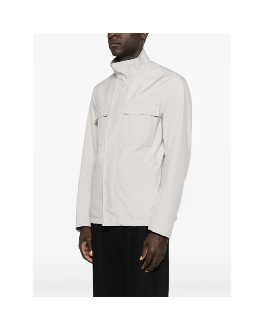 Herno White Light Jackets for men