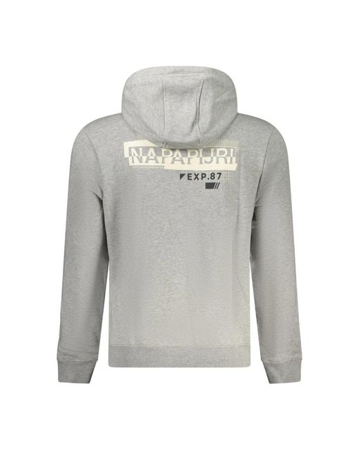 Napapijri Gray Hoodies for men
