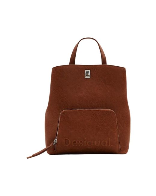 Desigual Brown Backpacks