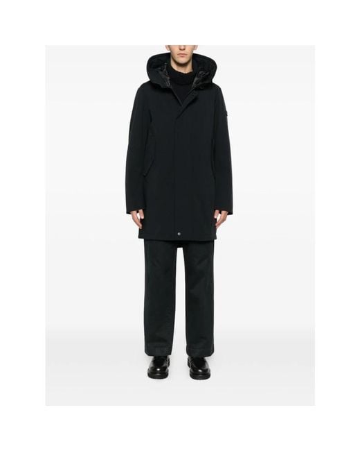 Peuterey Black Parkas for men