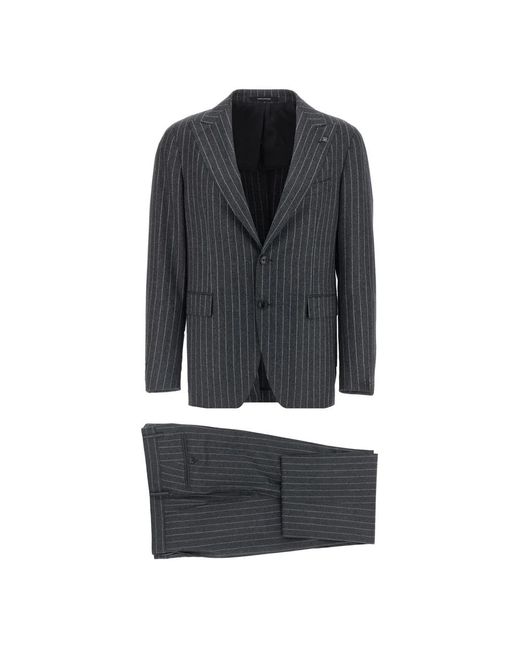 Tagliatore Black Single Breasted Suits for men