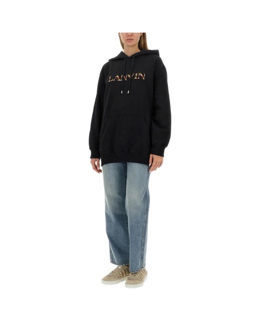Lanvin Black Hoodies