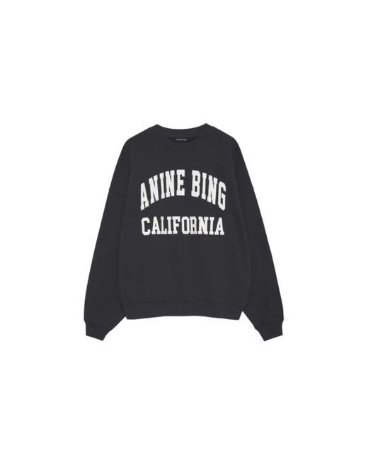 Anine Bing Black Vintage schwarzer california sweatshirt