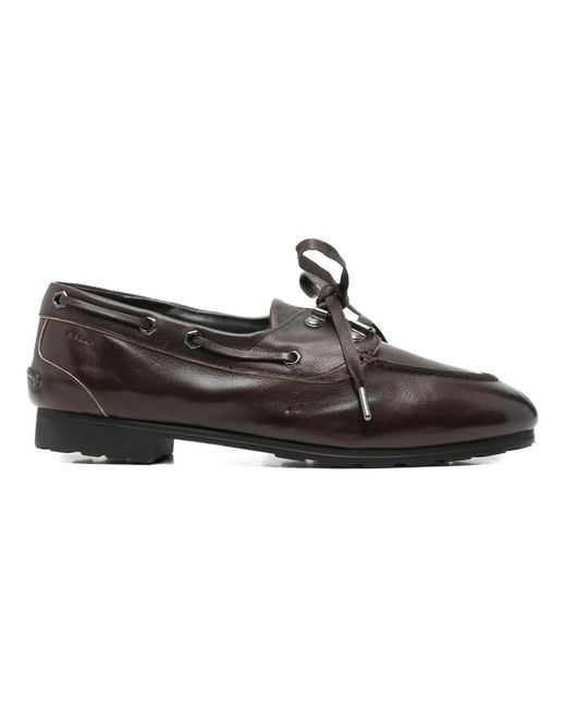 Bally Black Boat Shoes