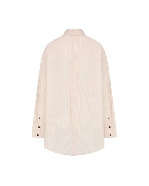 Shirts Ganni de color Natural