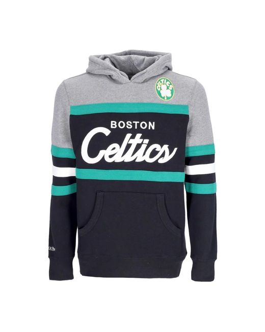 Mitchell & Ness Hoodies & Sweatvesten ,Veelkleurig ,Katoen Boston Celtics Nba Hoodie Zwart in het Blue voor heren
