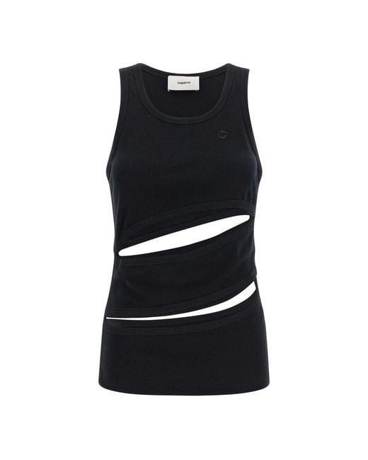 Coperni Black Sleeveless Tops