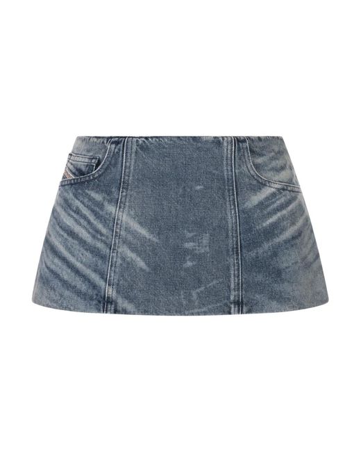 DIESEL Blue Denim Skirts