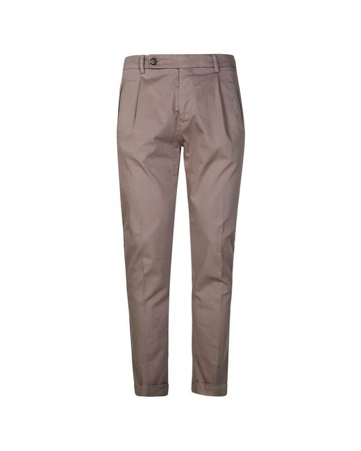 BERWICK  1707 Slim Fit Hose in Gray für Herren