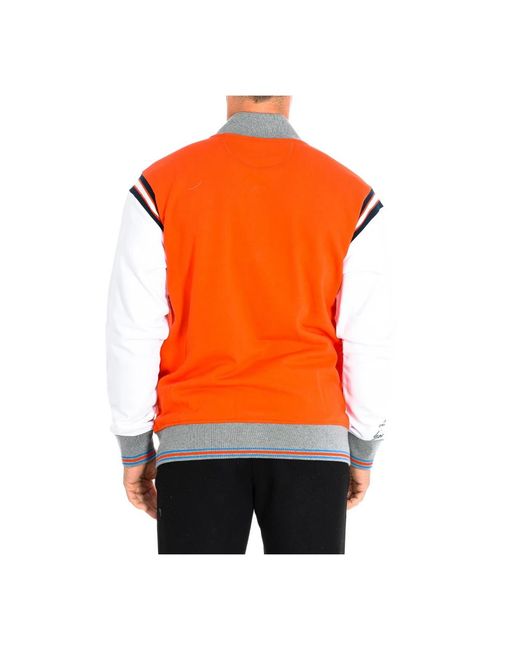 La Martina Orange Bomber Jackets for men
