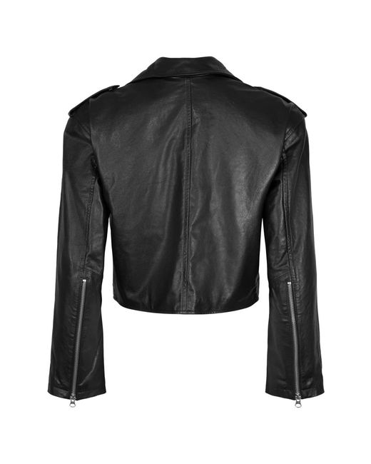 Envelope Black Leather Jackets
