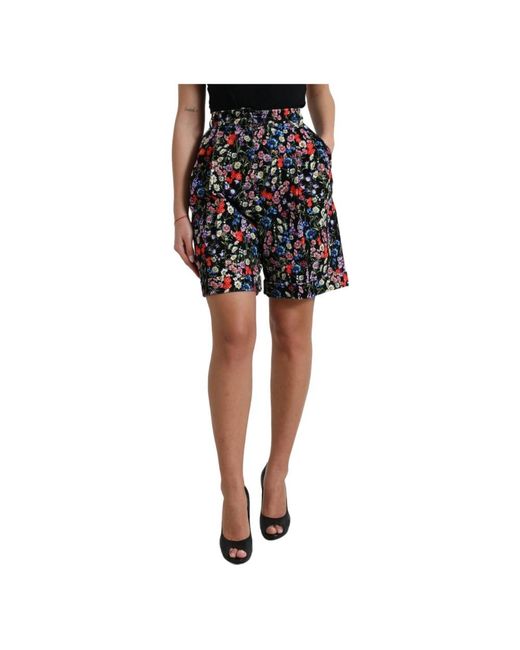 Dolce & Gabbana Black Short Shorts