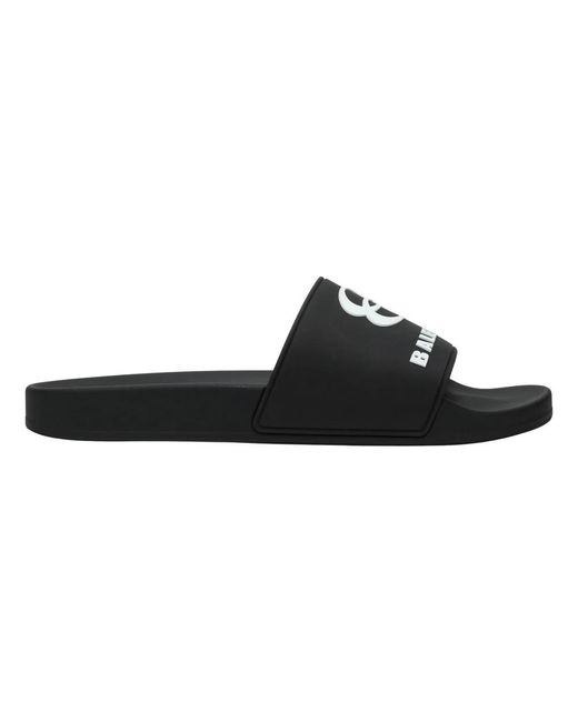 Balenciaga Black Sliders for men
