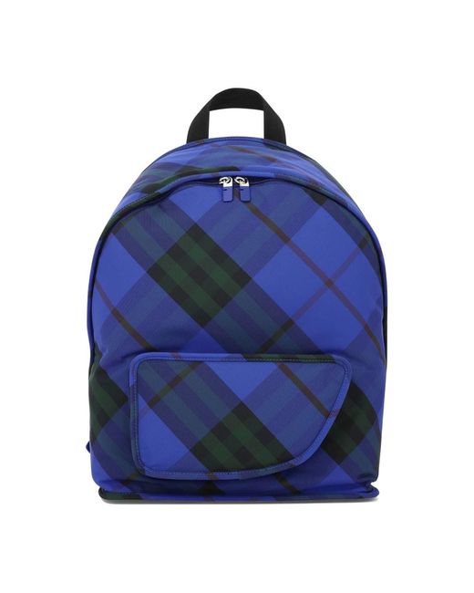 Backpacks di Burberry in Blue da Uomo