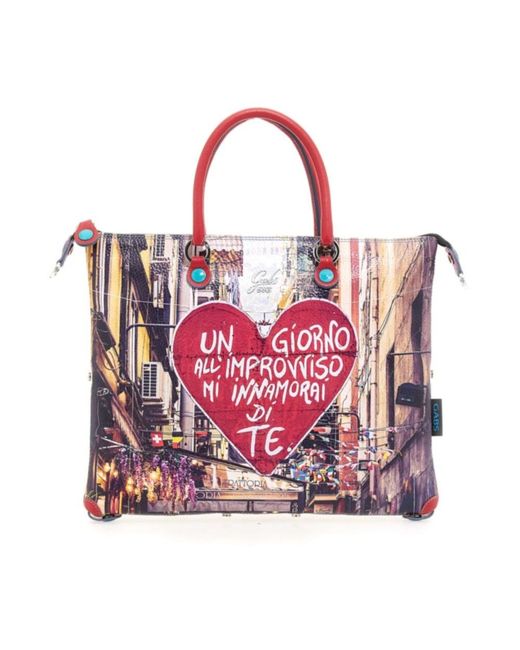 Gabs Red Tote Bags