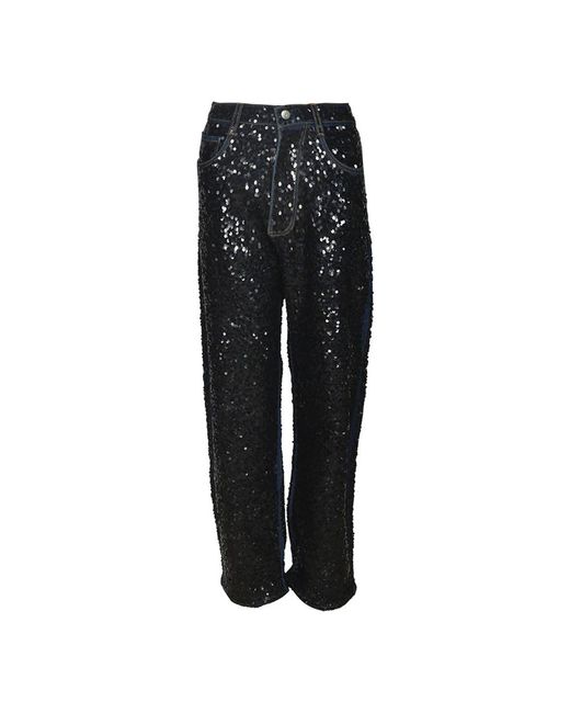Straight Jeans P.A.R.O.S.H. de color Black