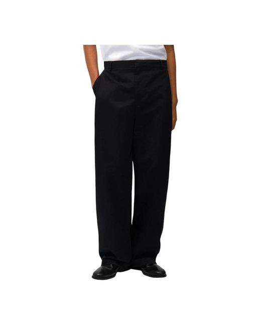 Arte' Black Wide Trousers for men
