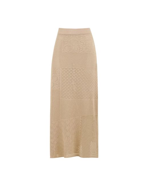 Maxi Skirts Akep en coloris Natural