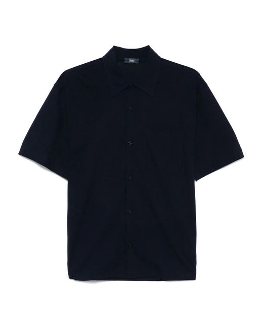 Herno Short Sleeve Shirts in het Black voor heren