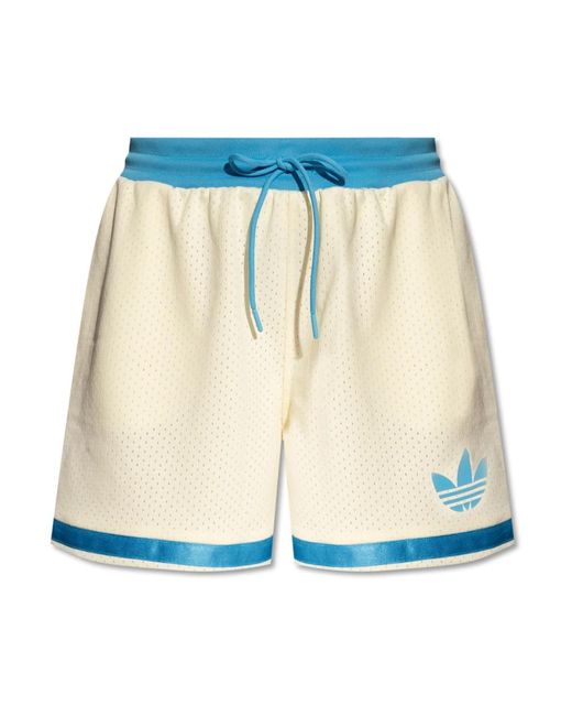 Shorts con logo Adidas Originals de color Blue