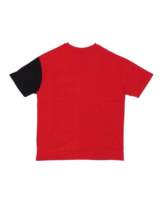 KTZ Tops ,Veelkleurig ,Katoen Chicago Bulls Logo T-Shirt Rood/Zwart in het Red voor heren