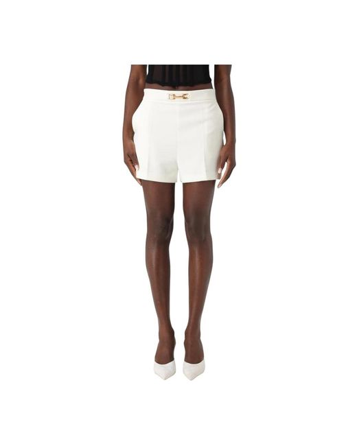Short Shorts Elisabetta Franchi de color White