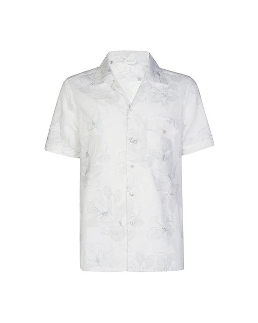 Eleventy Short Sleeve Shirts in het White voor heren