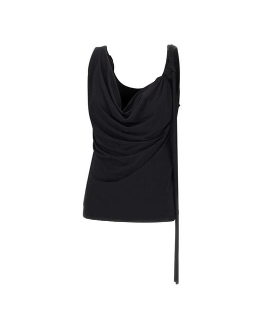 Blumarine Black Sleeveless Tops