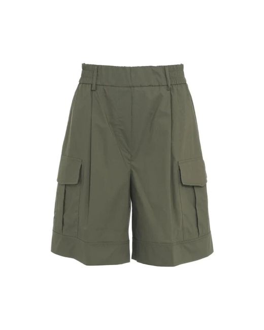 Shorts con tasche cargo di Kaos in Green