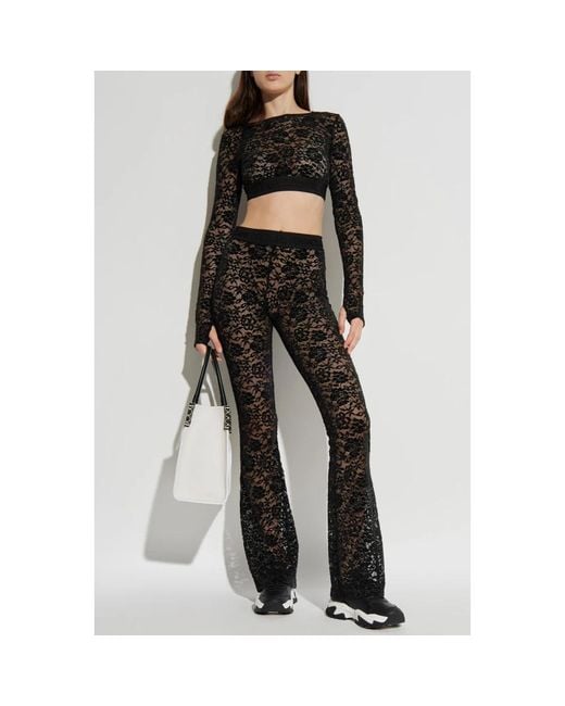 Long Sleeve Tops di Versace Jeans Couture in Black