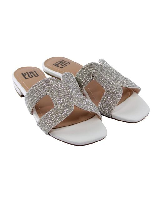 Bibi Lou White Sliders
