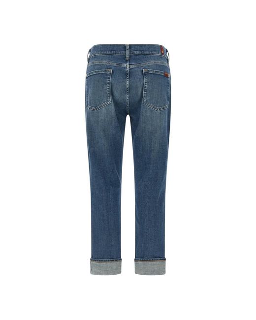 7 For All Mankind Blue Slim Fit Jeans