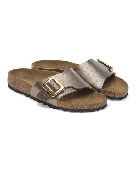 Sliders Birkenstock en coloris Brown