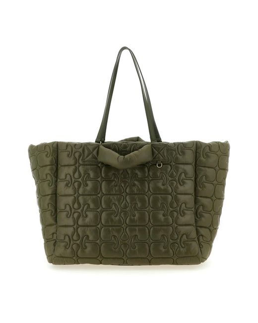Ganni Green Shopping Bags