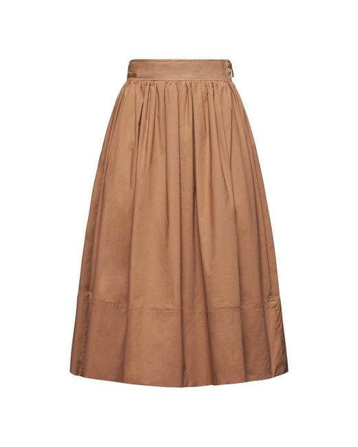 Midi Skirts di Silvian Heach in Brown