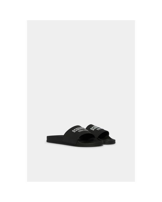 Sliders DSquared² pour homme en coloris Black