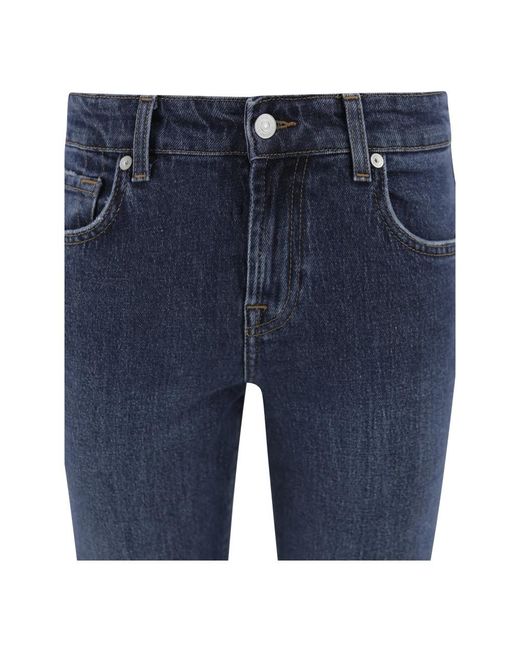 7 For All Mankind Blue Slim-Fit Jeans