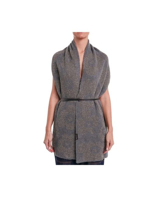ALESSIA SANTI Gray Winter Scarves