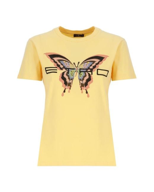 Etro Women's Yellow T-Shirts