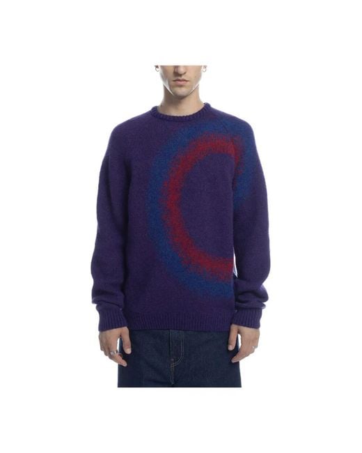 Pop Trading Co. Gradient Strick Crewneck Pullover Mysterioso in Blue für Herren
