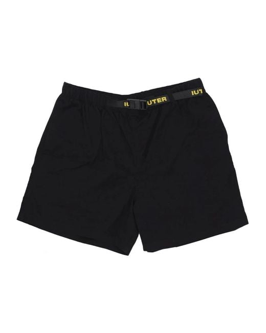 Iuter Black Casual Shorts for men