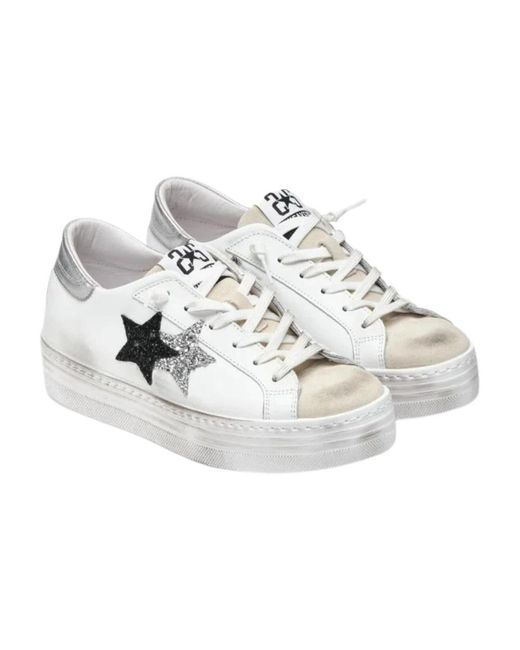 2 Star White Sneakers