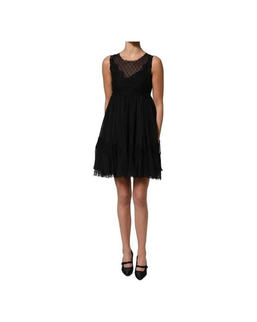 Dolce & Gabbana Black Short Dresses