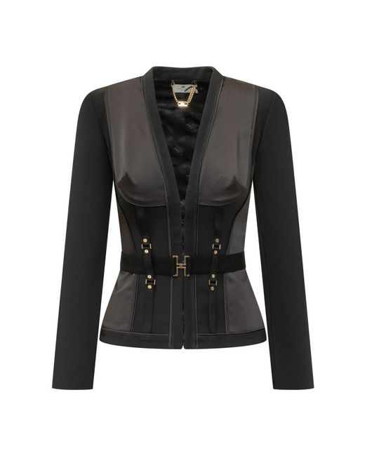 Elisabetta Franchi Black Blazers