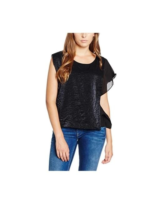 Pepe Jeans Black Sleeveless Tops