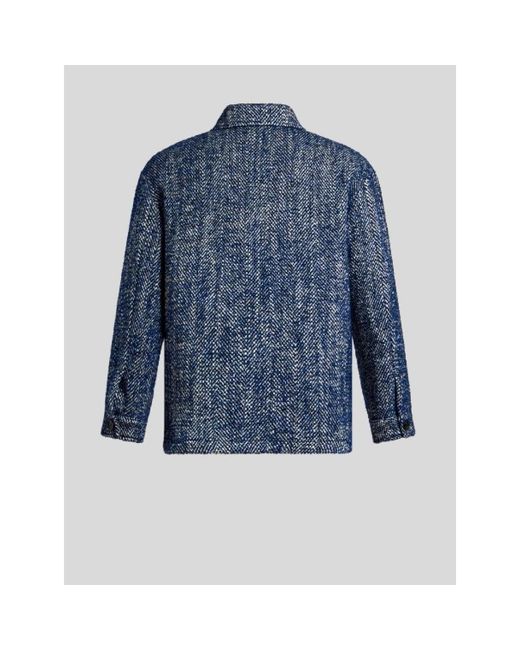 Light Jackets Etro de hombre de color Blue