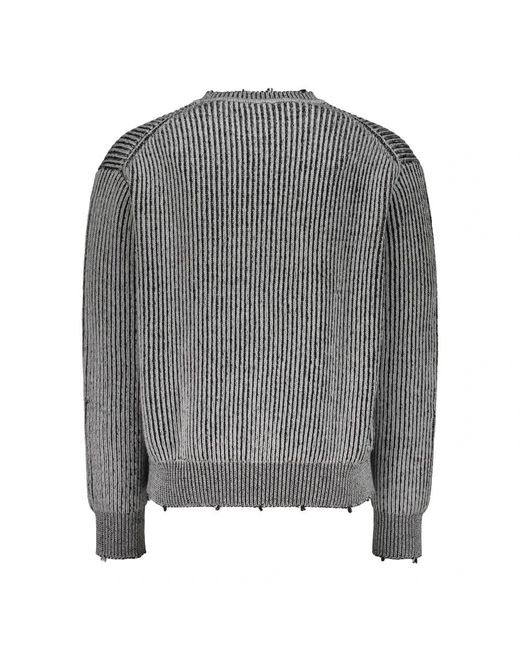 John Elliott Gray Round-Neck Knitwear for men